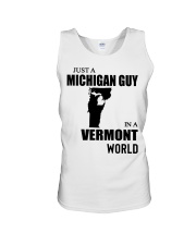MICHIGAN GUY IN VERMONT Unisex Tank tile
