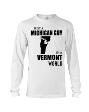 MICHIGAN GUY IN VERMONT Long Sleeve Tee tile