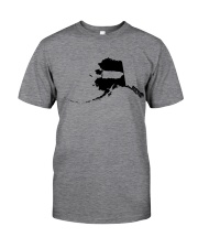 MAP PUERTO RICO IN ALASKA Classic T-Shirt front