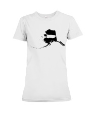 MAP PUERTO RICO IN ALASKA Premium Fit Ladies Tee tile