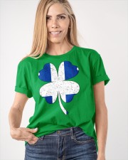 Flag Quebec Four Leaf Clover Classic T-Shirt apparel-classic-tshirt-lifestyle-front-100