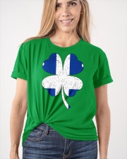 Flag Quebec Four Leaf Clover Classic T-Shirt apparel-classic-tshirt-lifestyle-front-101