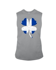 Flag Quebec Four Leaf Clover Sleeveless Tee tile