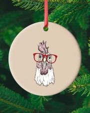 CuteChicken Circle ornament - single (porcelain) custom-circle-ornament-single-porcelain-lifestyle-10