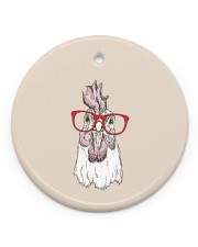 CuteChicken Circle ornament - single (porcelain) front