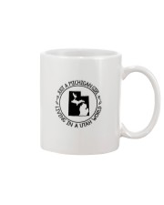 MICHIGAN GIRL LIVING IN UTAH Mug tile