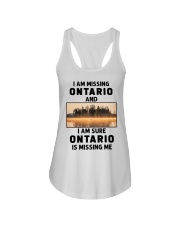 I Am Missing Ontario Ladies Flowy Tank tile