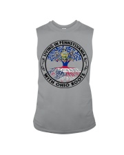 LIVING IN PENNSYLVANIA WITH OHIO ROOTS Sleeveless Tee tile