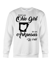 OHIO GIRL IN ARKANSAS Crewneck Sweatshirt tile