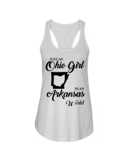 OHIO GIRL IN ARKANSAS Ladies Flowy Tank tile