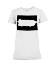 MAP PUERTO RICO IN COLORADO Premium Fit Ladies Tee tile