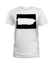 MAP PUERTO RICO IN COLORADO Ladies T-Shirt tile
