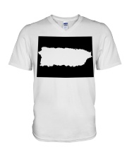 MAP PUERTO RICO IN COLORADO V-Neck T-Shirt tile