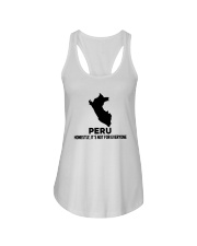 Peru It's Not For Everyone Ladies Flowy Tank tile