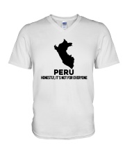 Peru It's Not For Everyone V-Neck T-Shirt tile