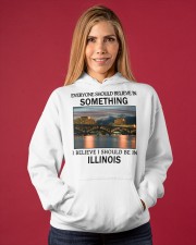 Should Be In Illinois Hooded Sweatshirt apparel-hooded-sweatshirt-lifestyle-front-86