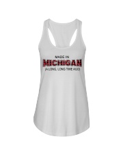 Made In Michigan A Long Long Time Ago Ladies Flowy Tank tile
