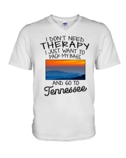Pack My Bags - Go To Tennessee V-Neck T-Shirt tile