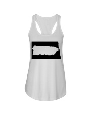 MAP PUERTO RICO IN NORTH DAKOTA Ladies Flowy Tank tile