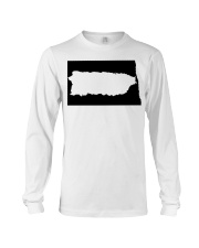 MAP PUERTO RICO IN NORTH DAKOTA Long Sleeve Tee tile