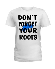 Amarillo Map Don't Forget Your Roots Ladies T-Shirt tile