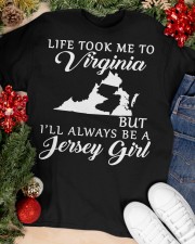 Jersey Girl Life Took Me To Virginia Classic T-Shirt apparel-classic-tshirt-lifestyle-front-81