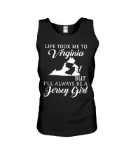 Jersey Girl Life Took Me To Virginia Unisex Tank tile