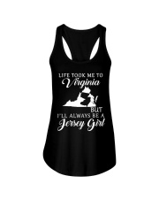Jersey Girl Life Took Me To Virginia Ladies Flowy Tank tile
