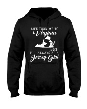 Jersey Girl Life Took Me To Virginia Hooded Sweatshirt tile