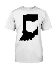 MAP OHIO IN INDIANA Classic T-Shirt tile