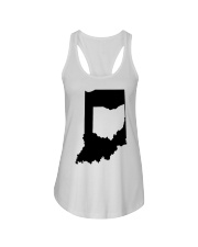 MAP OHIO IN INDIANA Ladies Flowy Tank tile