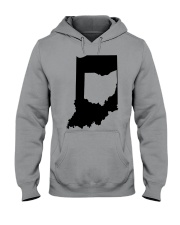 MAP OHIO IN INDIANA Hooded Sweatshirt front