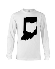 MAP OHIO IN INDIANA Long Sleeve Tee tile