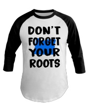 Oregon Map Don't Forget Your Roots Baseball Tee tile