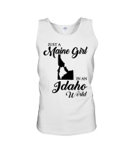 MAINE GIRL IN IDAHO Unisex Tank tile