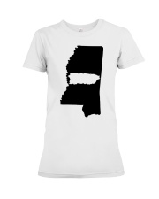 MAP PUERTO RICO IN MISSISSIPPI Premium Fit Ladies Tee tile