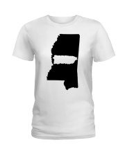 MAP PUERTO RICO IN MISSISSIPPI Ladies T-Shirt tile