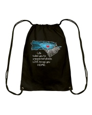 PUERTO RICO SOUTH CAROLINA LOVE BRINGS YOU HOME Drawstring Bag tile