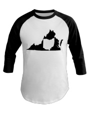 MAP OHIO IN VIRGINIA Baseball Tee tile