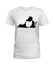 MAP OHIO IN VIRGINIA Ladies T-Shirt tile