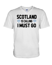 Scotland Is Calling V-Neck T-Shirt tile