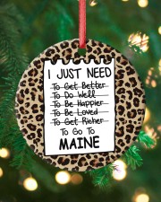I Just Need To Go To Maine Circle ornament - single (porcelain) custom-circle-ornament-single-porcelain-lifestyle-11