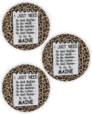I Just Need To Go To Maine Circle Ornament (Wood tile