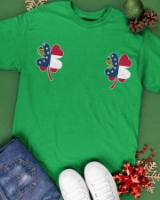 Georgia Flag - Four Leaf Clover Classic T-Shirt apparel-classic-tshirt-lifestyle-back-69