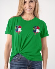 Georgia Flag - Four Leaf Clover Classic T-Shirt apparel-classic-tshirt-lifestyle-front-101