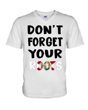 Florida Flag Don't Forget Your Roots V-Neck T-Shirt tile