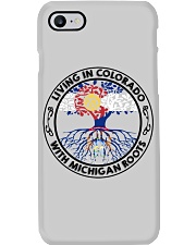 LIVING IN COLORADO WITH MICHIGAN ROOTS Phone Case tile