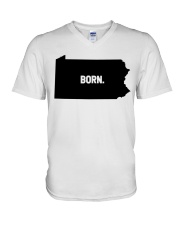 Pennsylvania - Born V-Neck T-Shirt tile