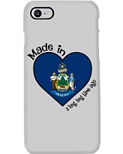 Heart made in Maine Phone Case tile
