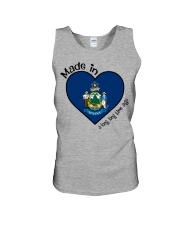 Heart made in Maine Unisex Tank tile